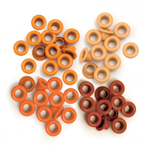 We R Makers • Eyelet & washer standard Orange x 60 (41574-9)